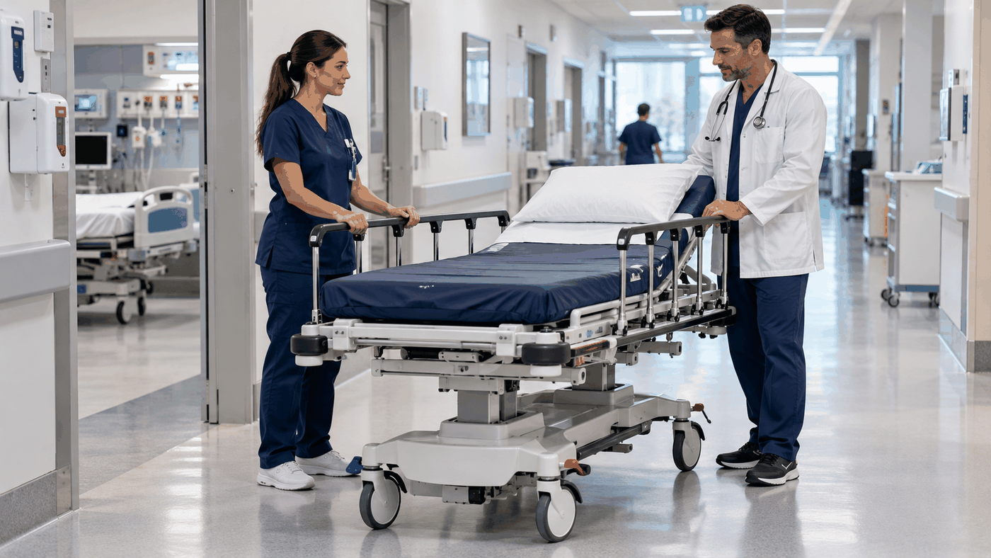 Stretcher options for industrial and rescue environments
