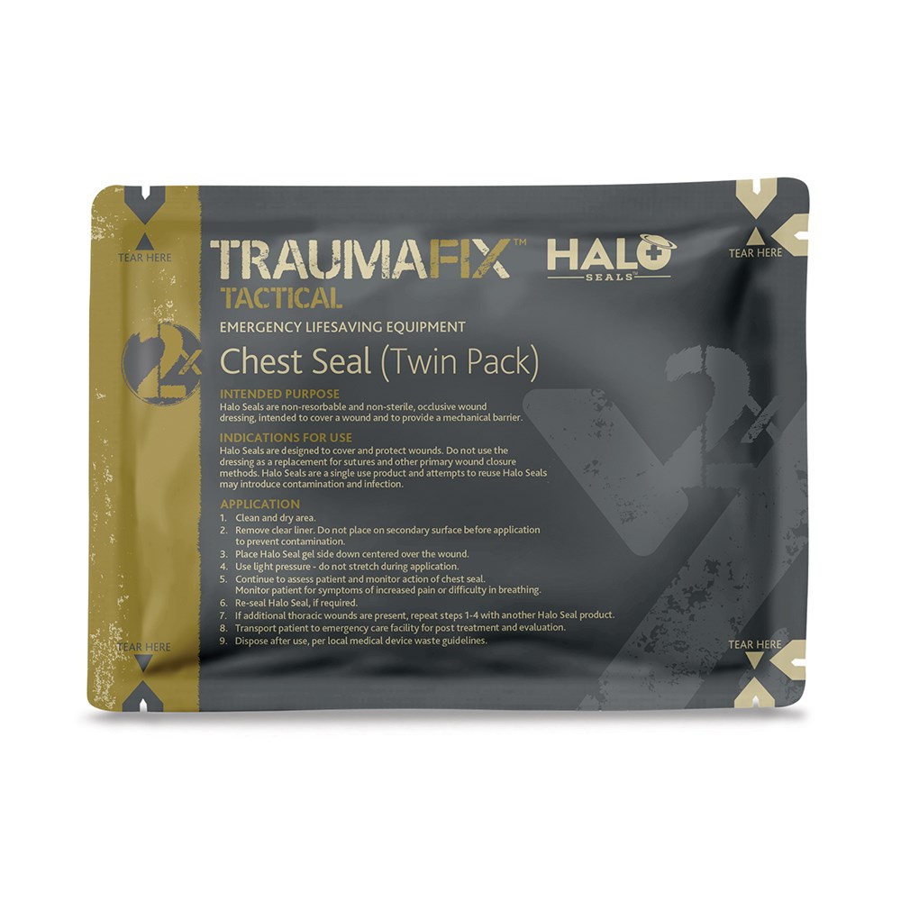 Halo Chest Seal - Seal Twin Pack - Product showcase image 1 at LFA First Response