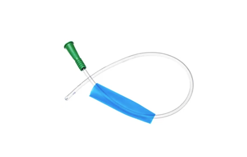 Nelaton Catheter Male Standard Blue Sleeve - (Individual) FR, Green - Product showcase image 1 at LFA First Response