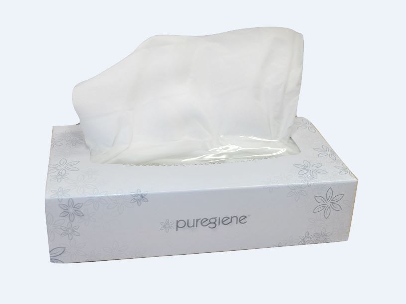 Puregiene Superior Quality Tissues 2 Ply Box of 100 - Carton of 30 - Product showcase image 1 at LFA First Response