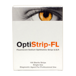 Fluorets Fluorescein Strips - Box of 100 - Product showcase image 1 at LFA First Response