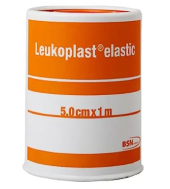 Leukoplast Elastic 5cm x 1m - Individual Roll - Product showcase image 1 at LFA First Response