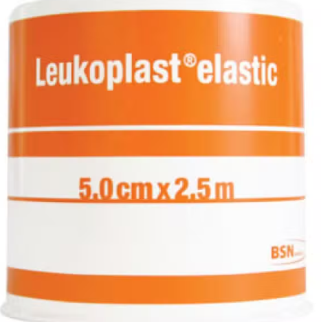 Leukoplast Elastic 5cm x 2.5m -  Box of 12 - Product showcase image 1 at LFA First Response