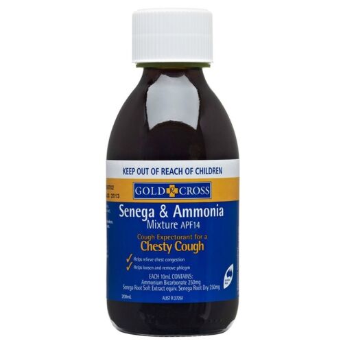 Gold Cross Senega & Ammonia - 200ml Bottle - Product showcase image 1 at LFA First Response