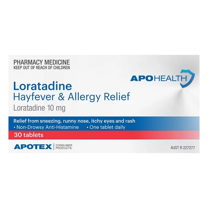 ApoHealth Loratadine Tab 10mg - Box of 30 - Product showcase image 1 at LFA First Response