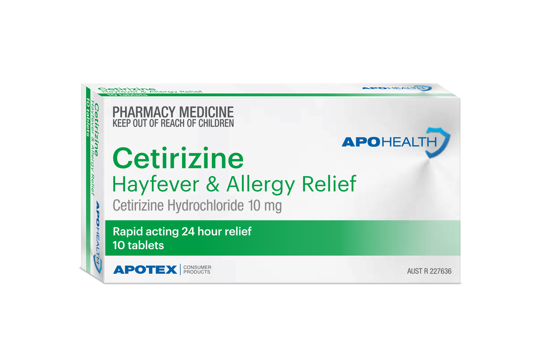ApoHealth Cetirizine 10mg Tablet - Box of 10 - Product showcase image 1 at LFA First Response