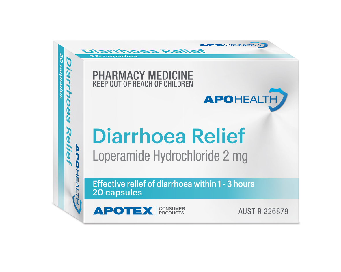 ApoHealth Diarrhoea Relief 2mg - Pack of 20 (GastroStop Generic) - Product showcase image 1 at LFA First Response