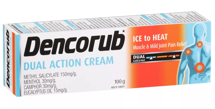 Dencorub Cream Dual Action - 100g Tube - Product showcase image 1 at LFA First Response