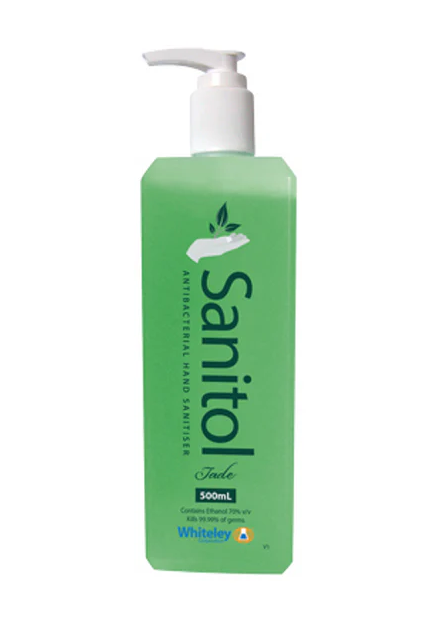 Sanitol Jade 500ml Pump - Product showcase image 1 at LFA First Response