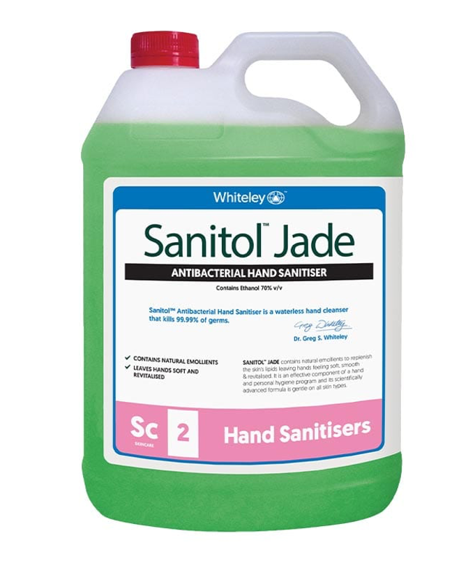 Sanitol Jade 5L Bottle - Product showcase image 1 at LFA First Response