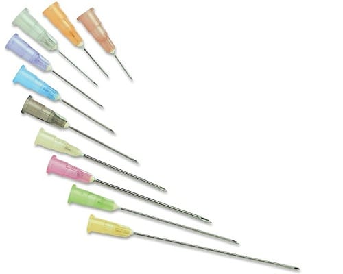Hypodermic Needles 25Gx25mm (Orange) - Box of 100 - Product showcase image 1 at LFA First Response