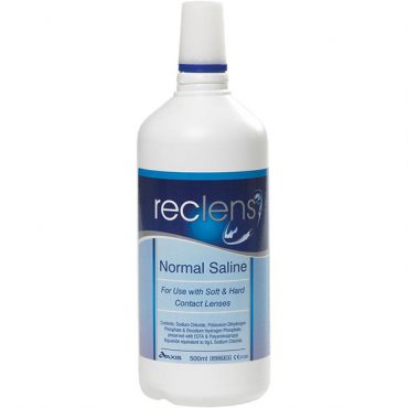 Reclens Saline Eye & Skin Wash Sterile - 500ml Bottle - Product showcase image 1 at LFA First Response