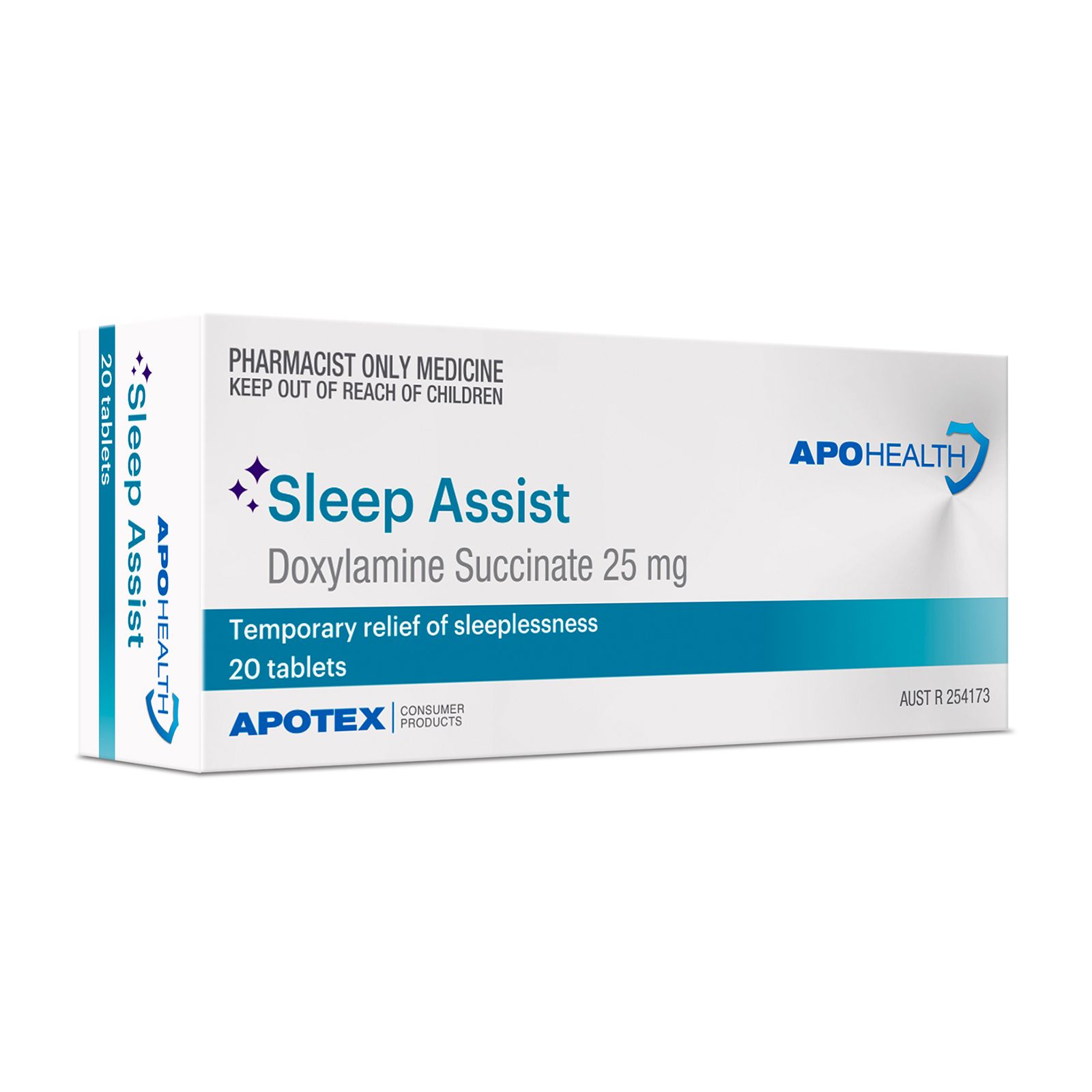 ApoHealth Sleep Assist Tablets - Box of 20 - Product showcase image 1 at LFA First Response