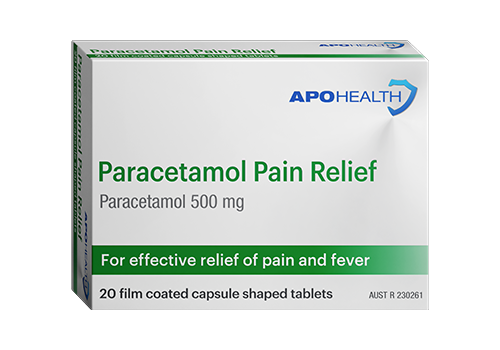 ApoHealth Paracetamol Tablets - Box of 20 - Product showcase image 1 at LFA First Response