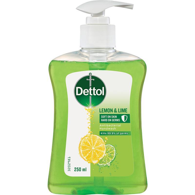 Dettol Liquid Hand Wash Lemon Lime 250ml - Product showcase image 1 at LFA First Response
