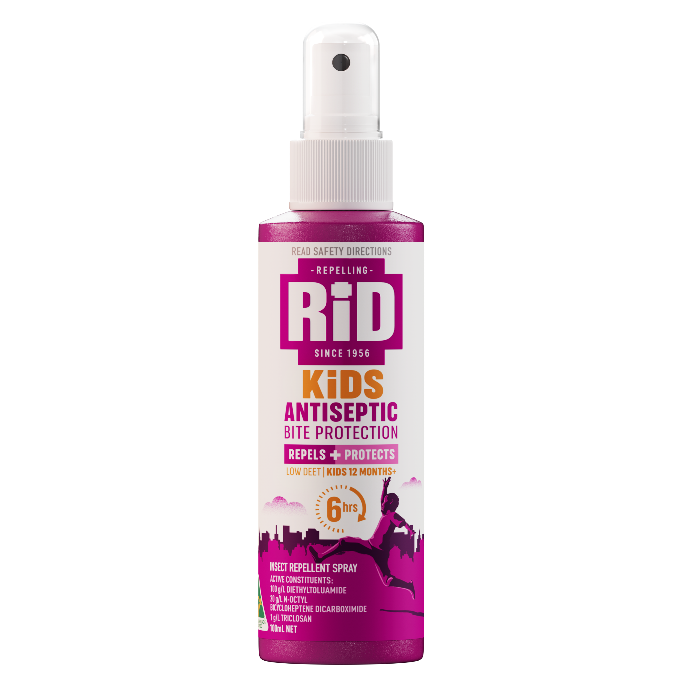 RID Kids Repellent Pump Spray 100ml - Product showcase image 1 at LFA First Response