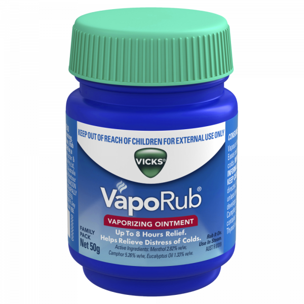 Vicks Vaporub - 50g Tub - Product showcase image 1 at LFA First Response