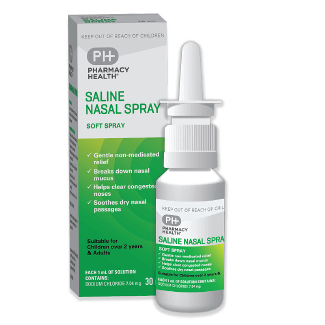 Saline Nasal Spray - 30ml Bottle - Product showcase image 1 at LFA First Response