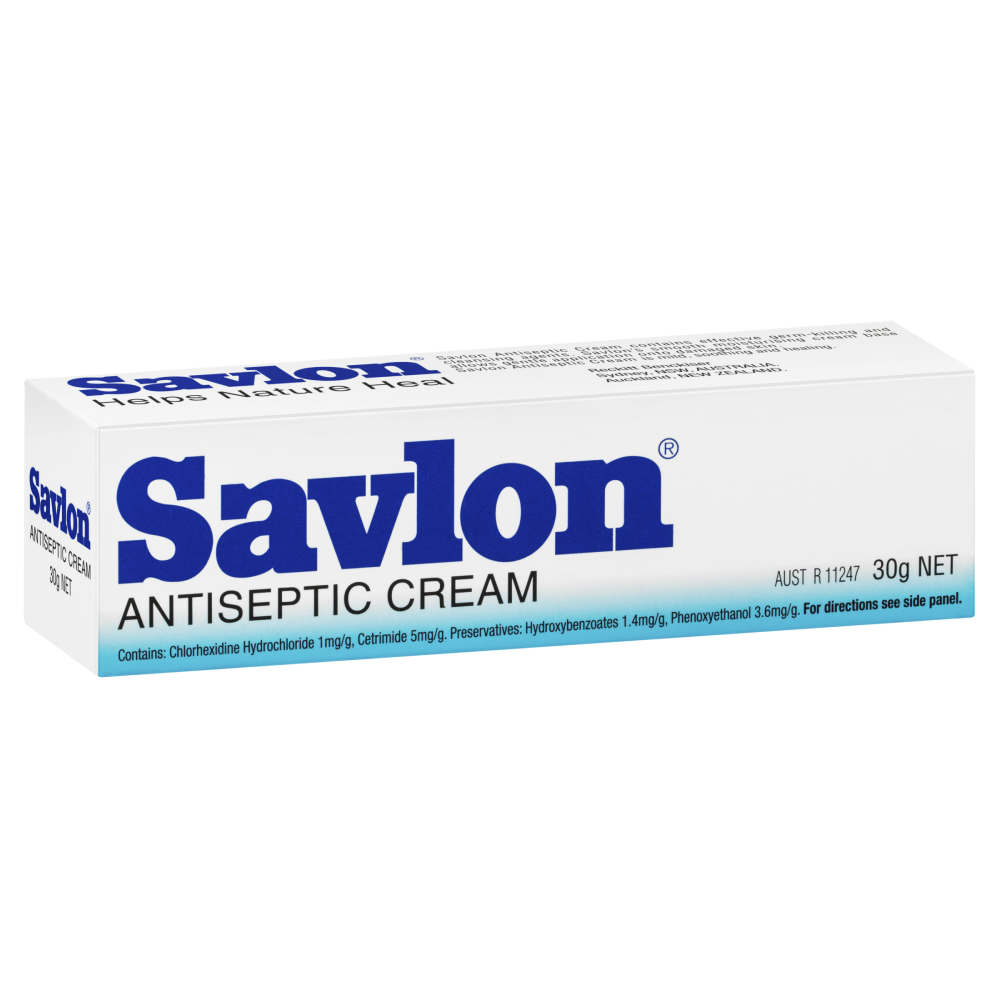 Savlon Antiseptic Cream - 30g Tube - Product showcase image 1 at LFA First Response