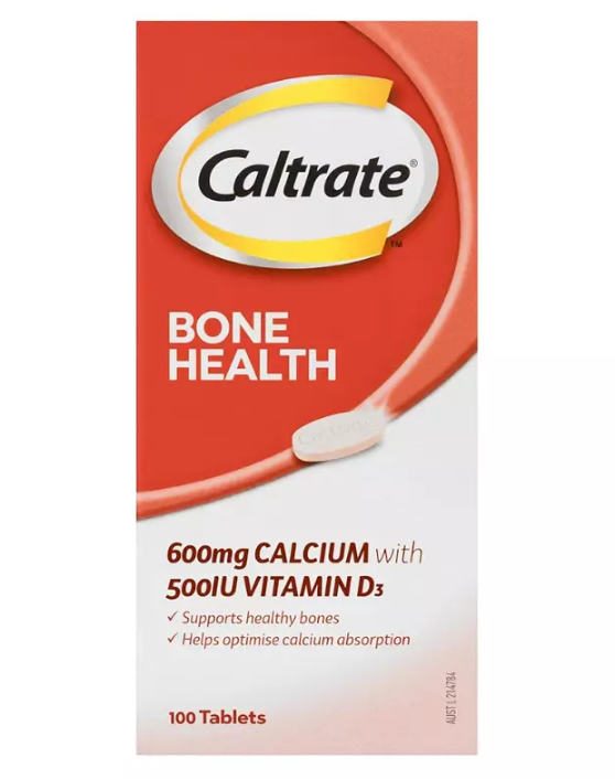 Caltrate Calcium & Vitamin D 600mg Tablets - Bottle of 60 - Product showcase image 1 at LFA First Response