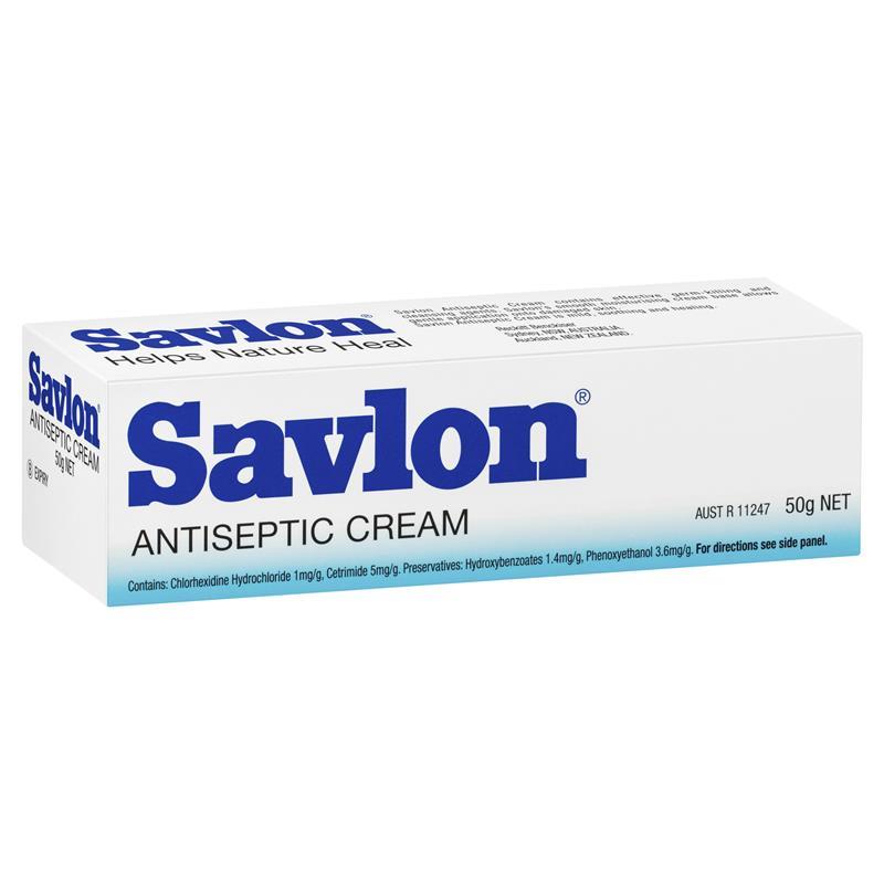 Savlon Antiseptic Cream - 50g Tube - Product showcase image 1 at LFA First Response
