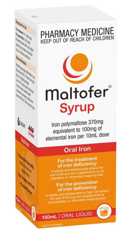 Maltofer Syrup - 150ml Bottle - Product showcase image 1 at LFA First Response