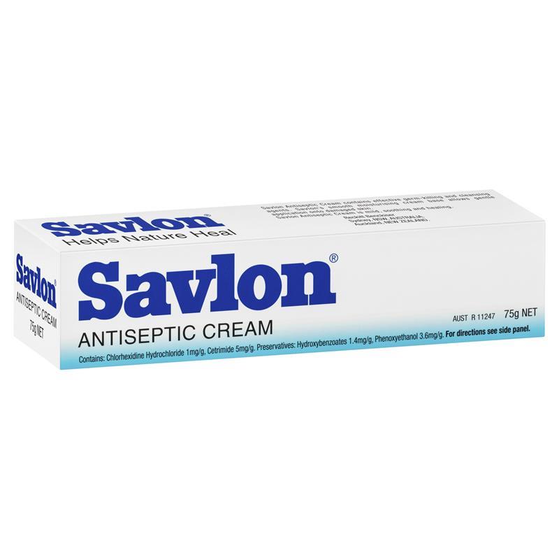 Savlon Antiseptic Cream - 75g Tube - Product showcase image 1 at LFA First Response