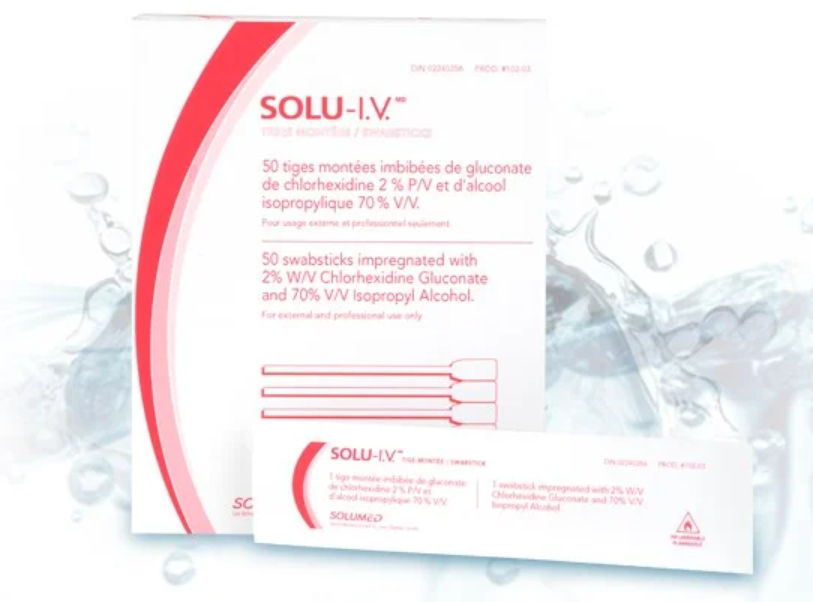 Solu-IV Swabstick - Box of 50 - Product showcase image 1 at LFA First Response
