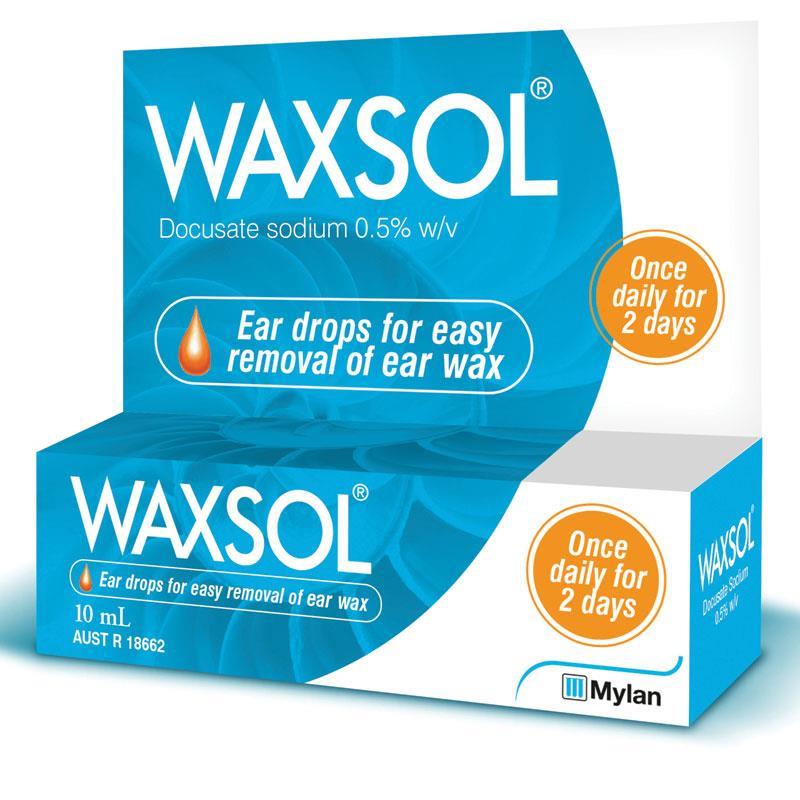 Waxsol Ear Drops 0.5% - 10ml Bottle - Product showcase image 1 at LFA First Response