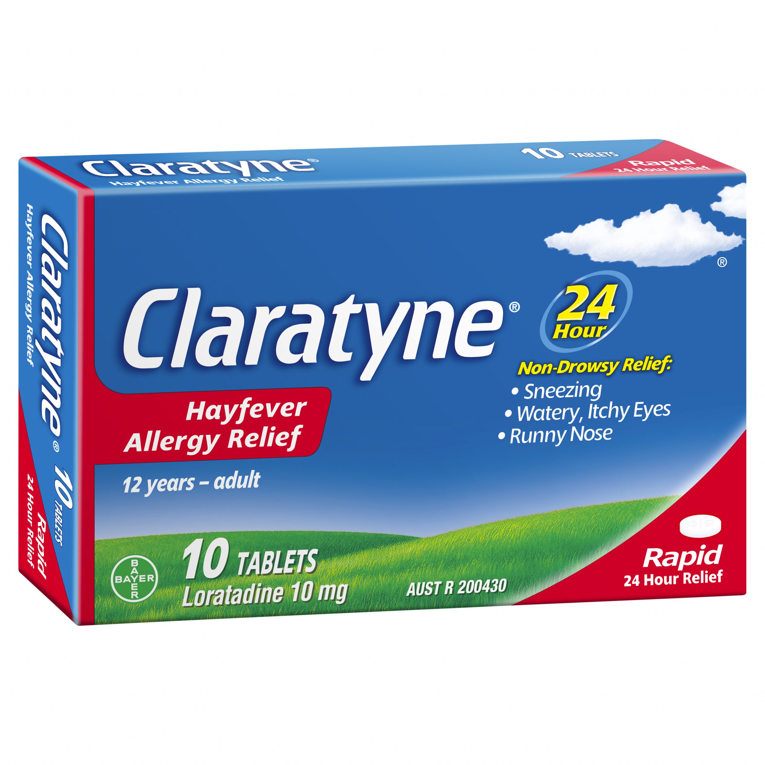 Claratyne Tablets 10mg - Box of 10 - Product showcase image 1 at LFA First Response