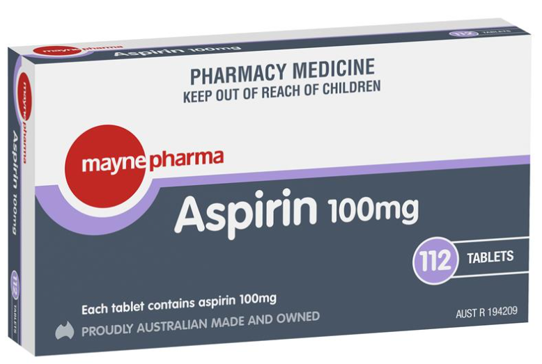 Mayne Aspirin Tab 100mg pk112 - Product showcase image 1 at LFA First Response