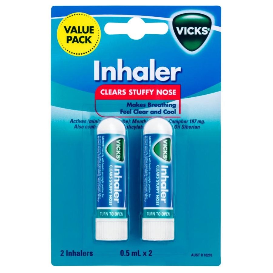 Vicks Nasal Decongestant Inhaler - Pack of 2 - Product showcase image 1 at LFA First Response