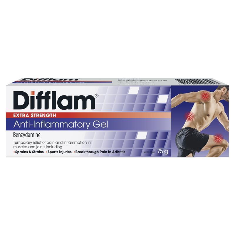 Difflam X-Strength 5% Gel - 75g Tube - Product showcase image 1 at LFA First Response