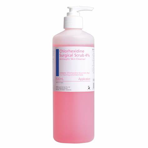 Chlorhex Surgical Scrub 4% - 500ml Bottle - Product showcase image 1 at LFA First Response