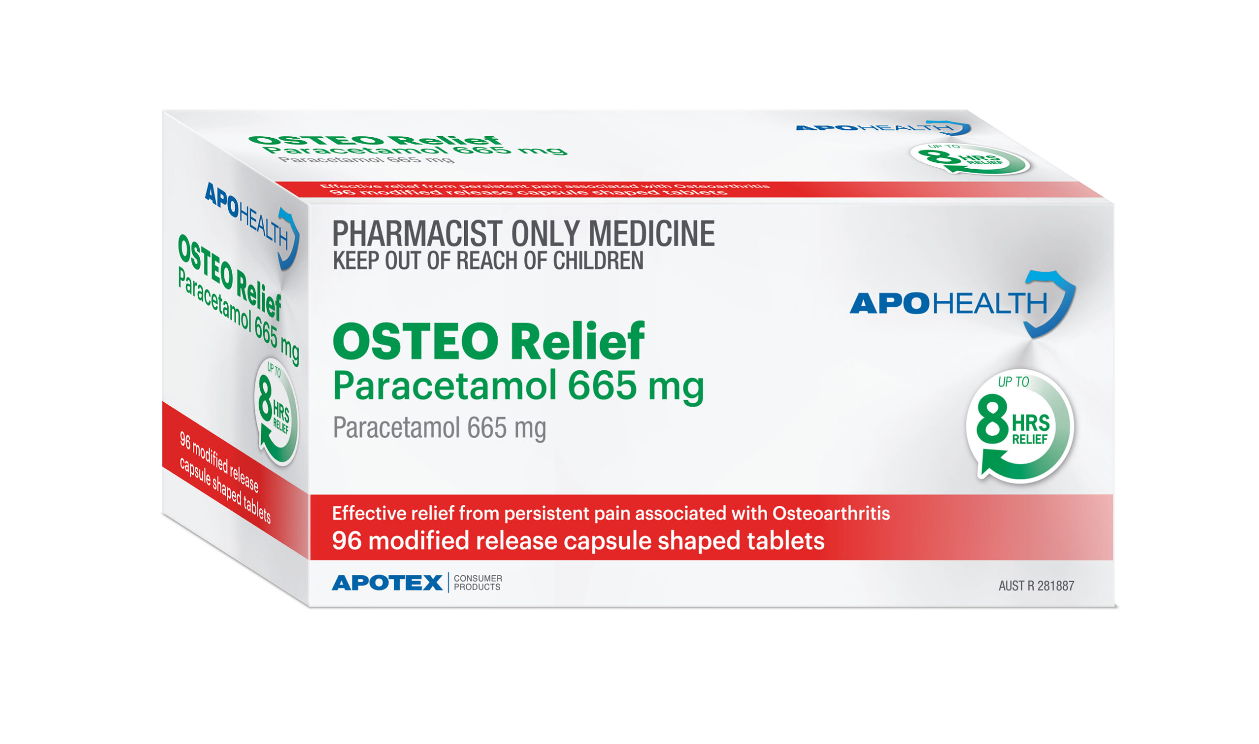 ApoHealth Osteo Relief Tablets - Box of 96 - Product showcase image 1 at LFA First Response