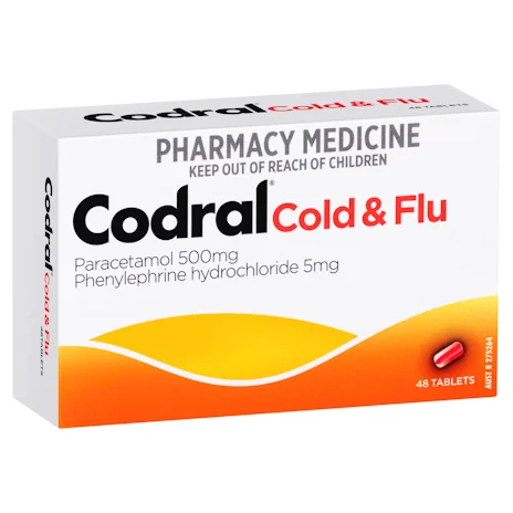 Codral PE Cold and Flu Tablets - Box of 48 - Product showcase image 1 at LFA First Response