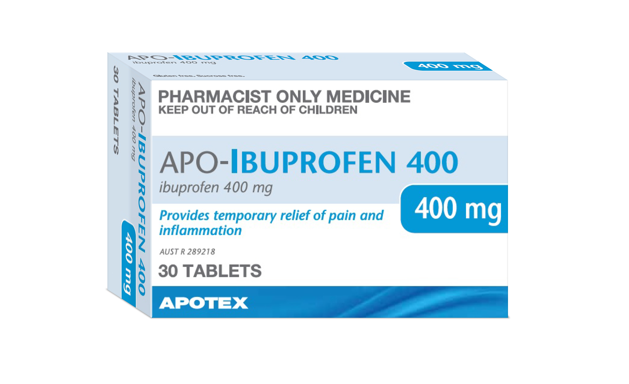 ApoHealth Ibuprofen Tablets - Box of 30 - Product showcase image 1 at LFA First Response