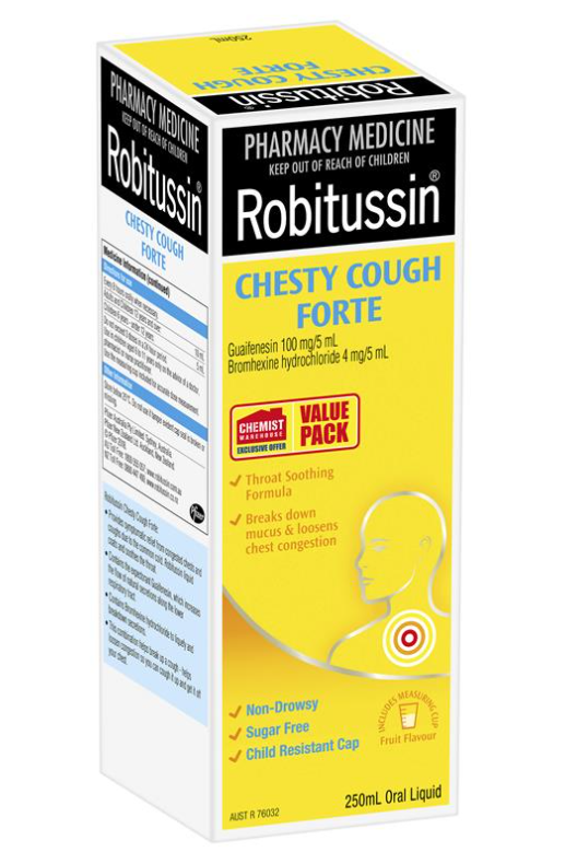 Robitussin Chesty Cough - 200ml Bottle - Product showcase image 1 at LFA First Response