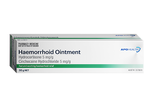 ApoHealth Haemorrhoid Ointment 5mg 30g Tube - Product image at LFA First Response