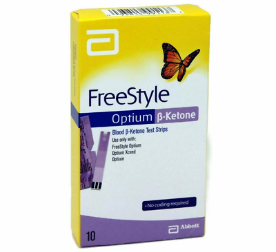 Abbott Freestyle Optium Ketone Strips - Box of 10 - Product showcase image 1 at LFA First Response