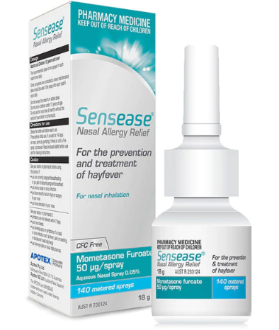 ApoHealth Sensease Mometasone Nasal Allergy Relief Spray - Product showcase image 1 at LFA First Response