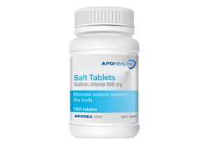 ApoHealth 600mg Salt Tablets - Bottle of 100 - Product showcase image 1 at LFA First Response