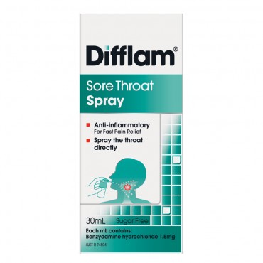 Difflam Sore Throat Spray - Product showcase image 1 at LFA First Response