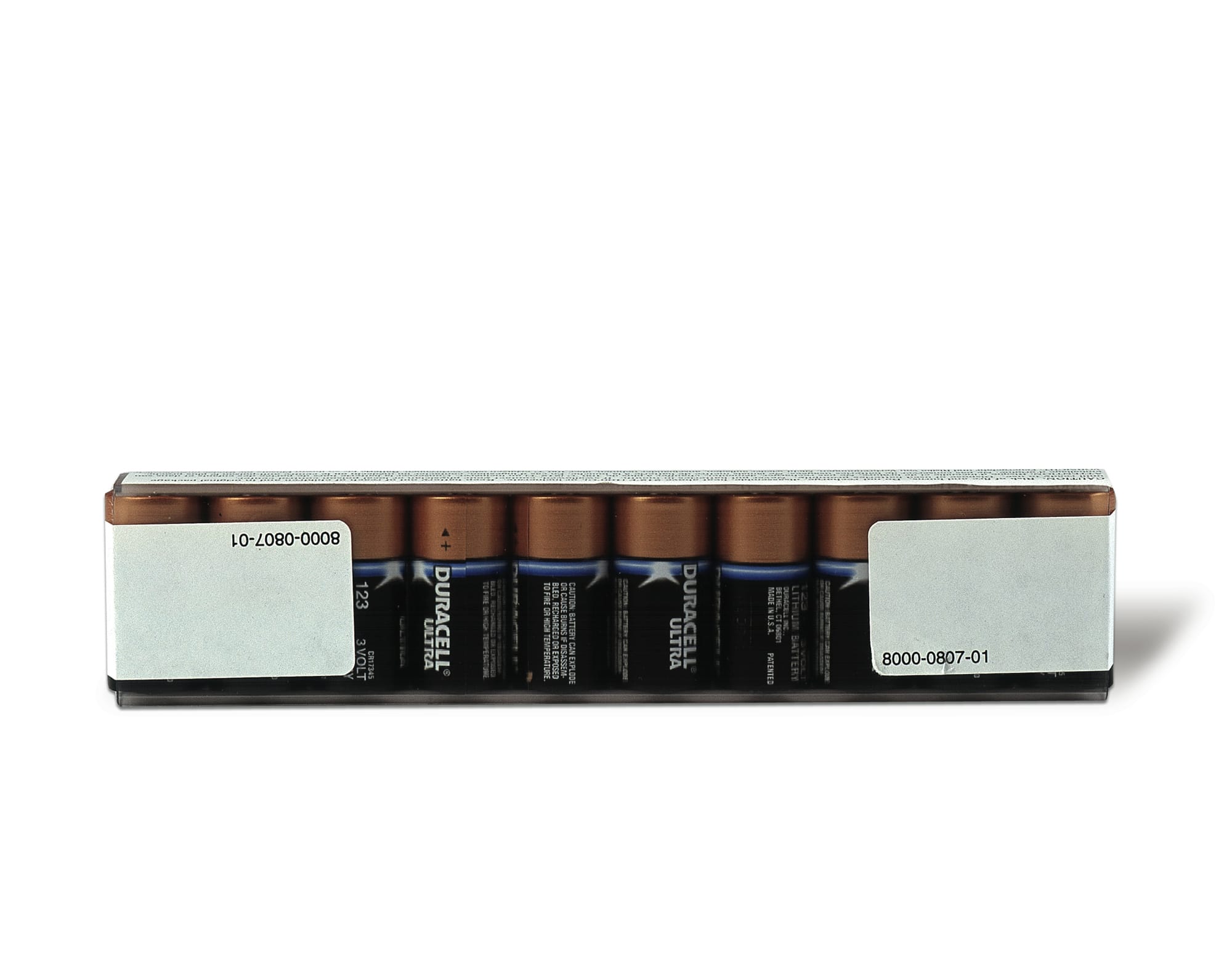 Zoll Type 123 Lithium Batteries - Pack of 10 - Product showcase image 1 at LFA First Response