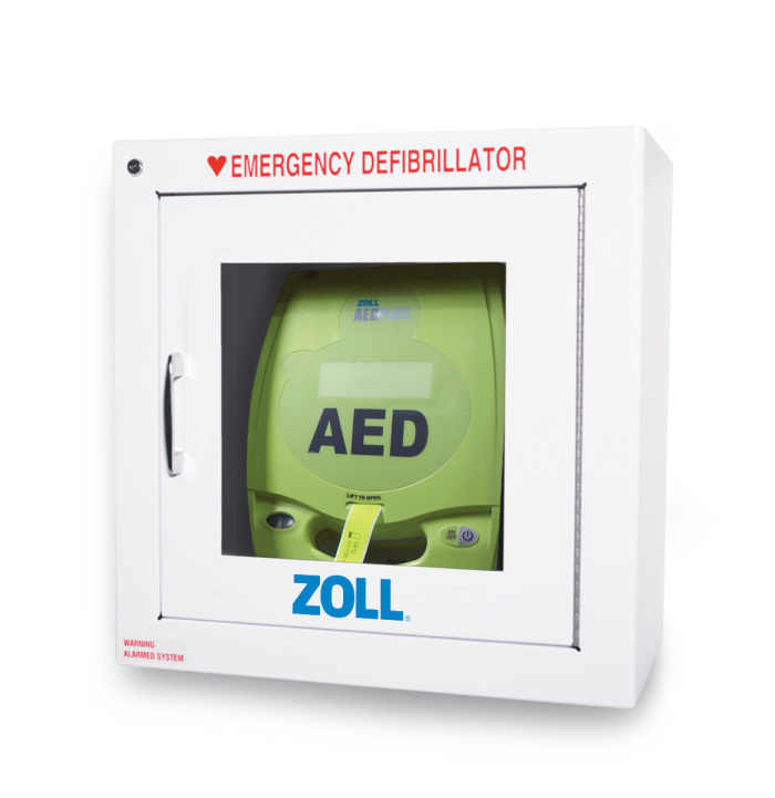 Wall Cabinet with Alarm to suit AED Plus - Product showcase image 1 at LFA First Response
