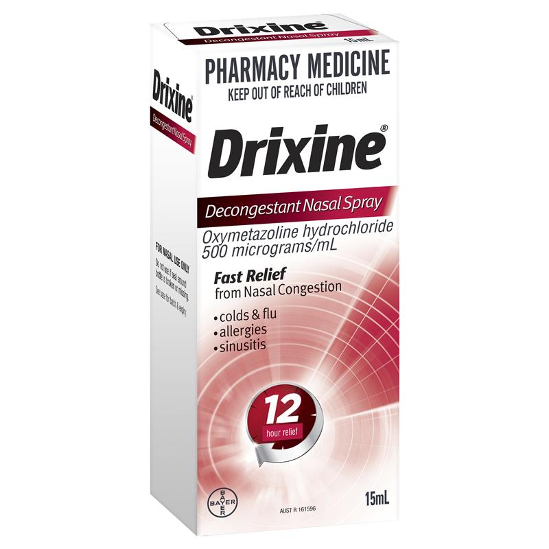 Drixine Original No Drip Spray -15ml Bottle - Product showcase image 1 at LFA First Response