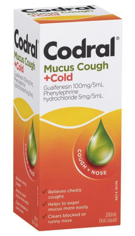 Codral Mucus Cough Forte - 200ml Bottle - Product showcase image 1 at LFA First Response