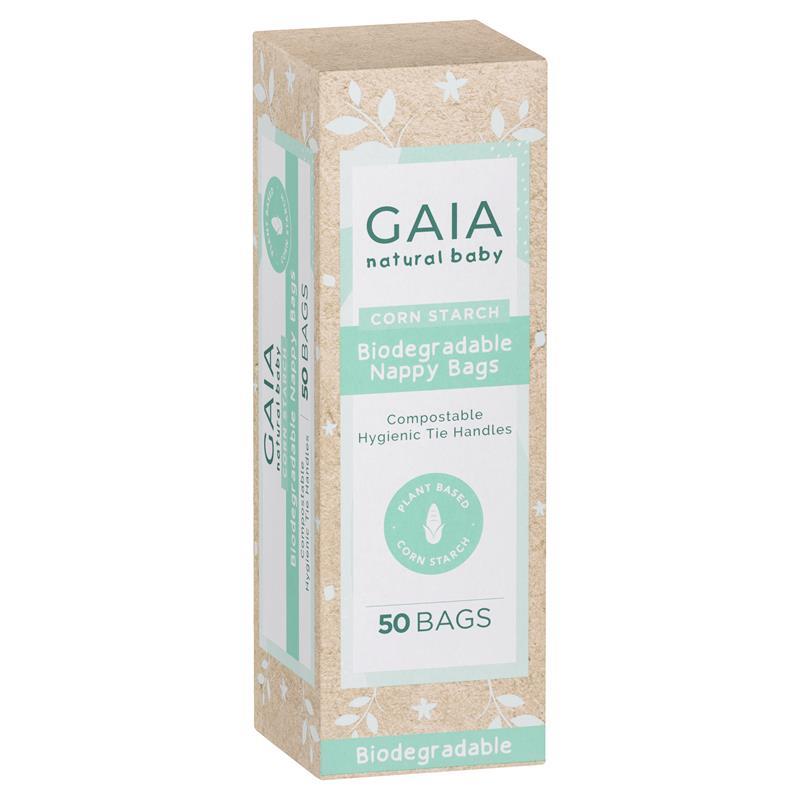 Gaia Natural Baby Biodegradable Nappy Bags - Box of 50 - Product showcase image 1 at LFA First Response