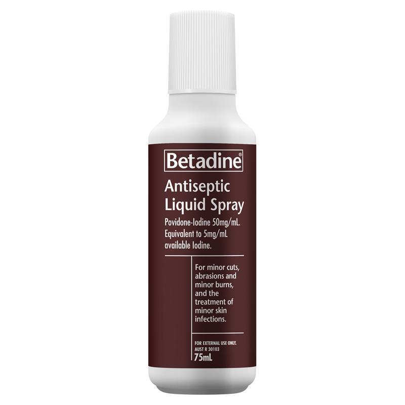 Betadine Spray - 75ml Bottle - Product showcase image 1 at LFA First Response