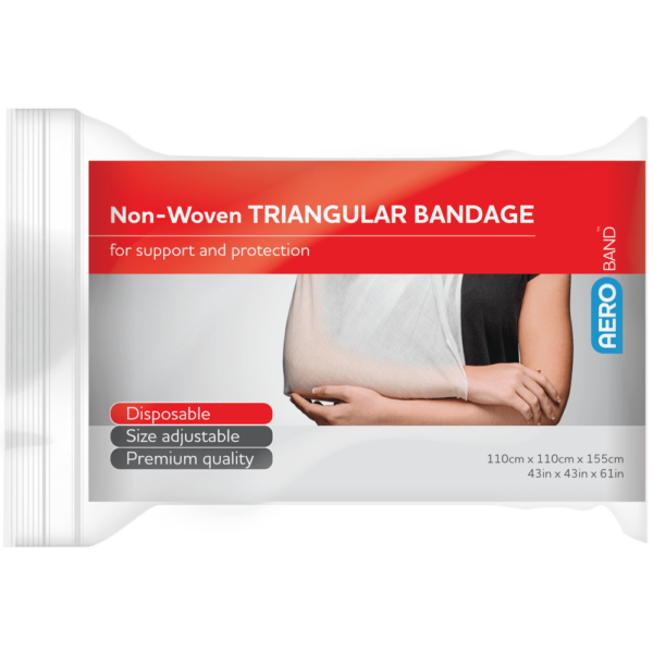 Aeroband Non-Woven Triangular Bandage 110 x 110cm Individual - Product showcase image 1 at LFA First Response